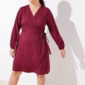 NWT LOFT Star Wrap Dress Sz 18